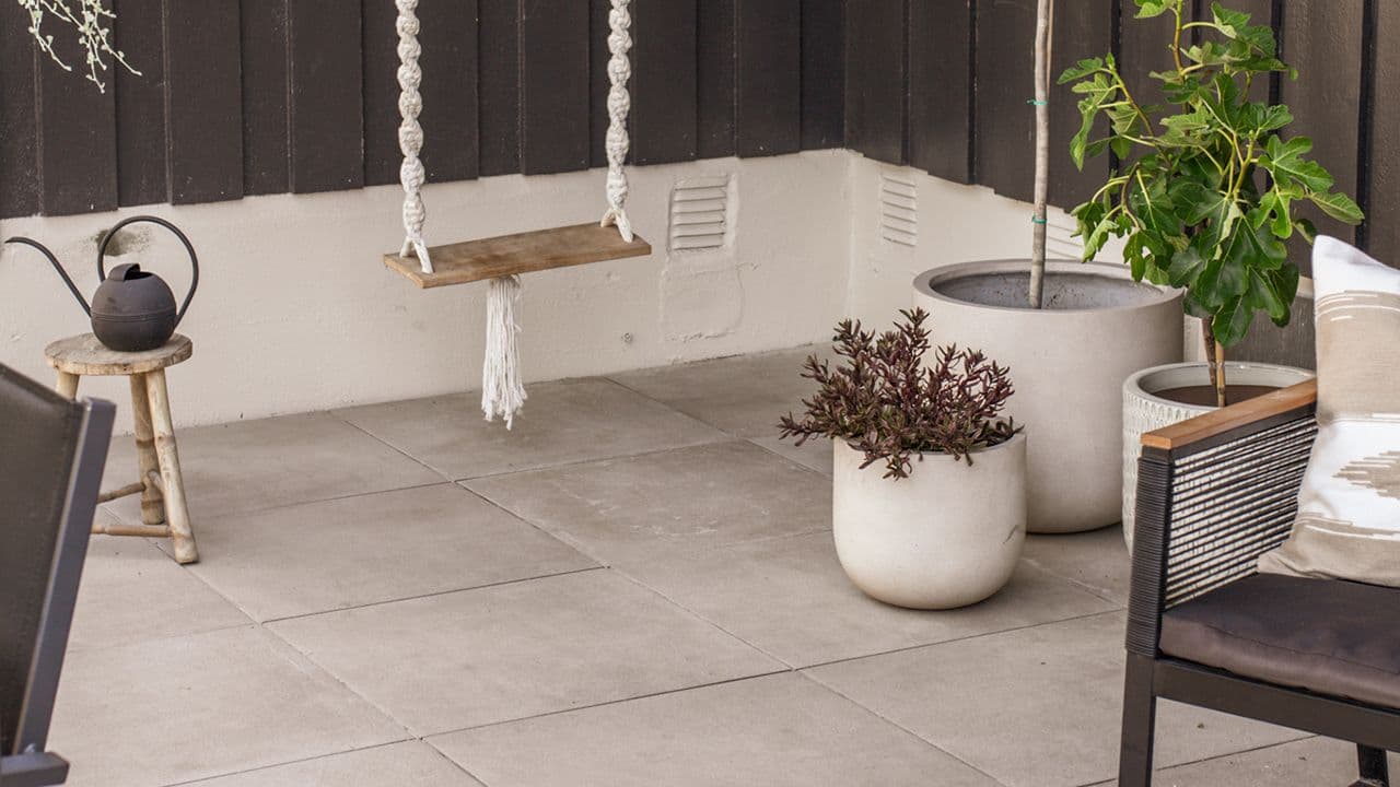 Aaltvedt heller lagt tett på uteplass.