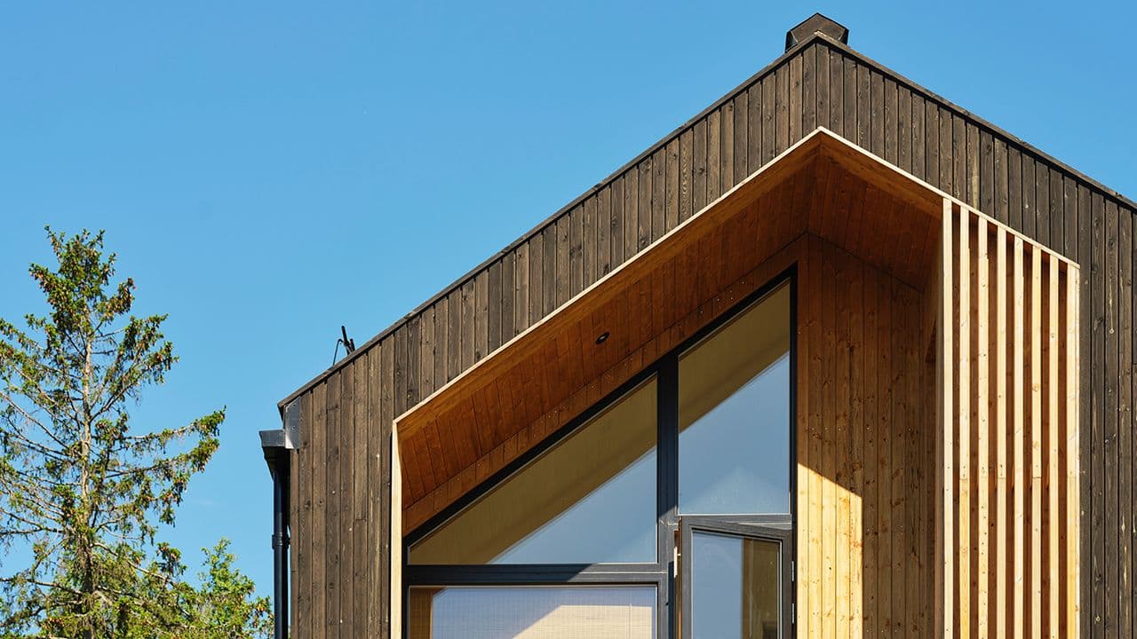 Hus med moderne utvendig kledning MøreRoyal kledning 2.0.