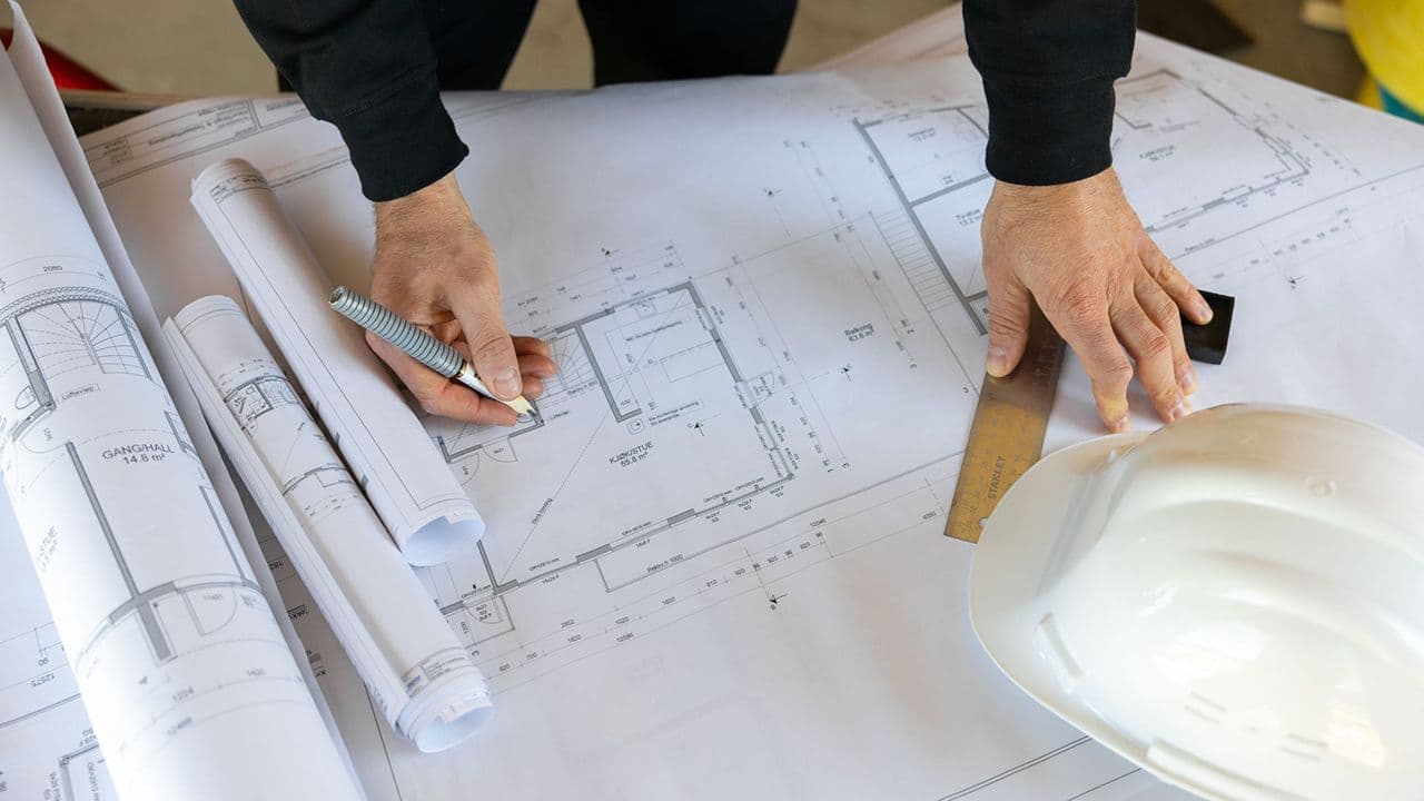 Plantegning med endringer etter det nye bygningsenergidirektivet.